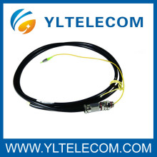 LC Fiber Optic Patch Cord , Waterproof MM 50/125 Optical Fiber Patch Cable